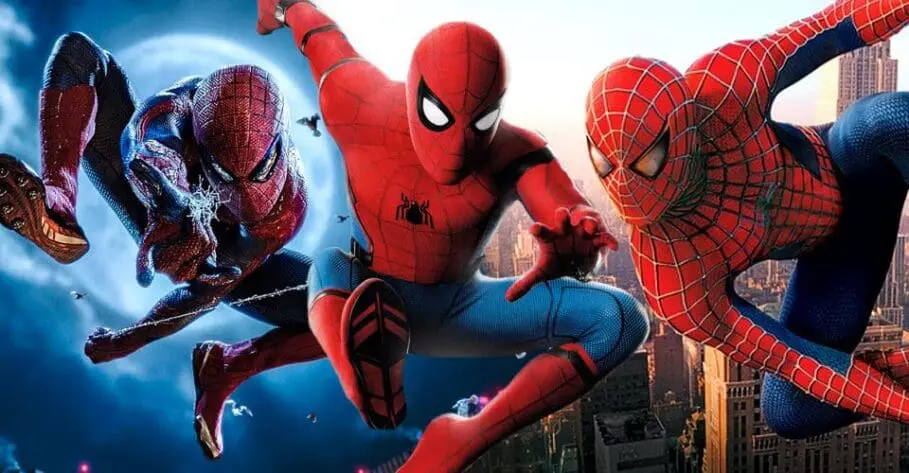 Tobey Maguire Andrew Garfield et Tom Holland Spider Man Tobey Maguire Andrew Garfield et Tom Holland Spider Man
