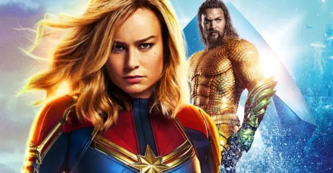 Captain Marvel © Marvel Studios © Disneyet Aquaman © DC Comics © Warner Bros.