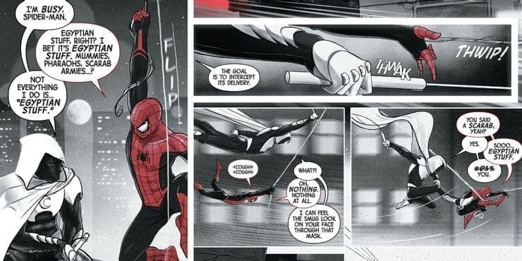 Moon Knight et Spider Man © Marvel Comics